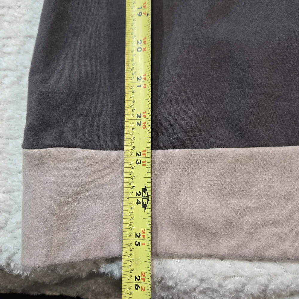 Ampersand Avenue Womens Size Large Side Zip Pullover Charcoal & Dusty Mauve - Picture 10 of 10